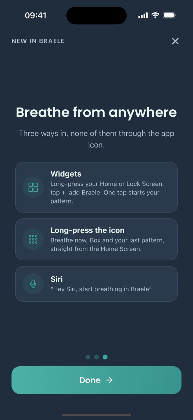 Breathe from anywhere